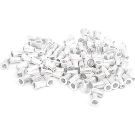 Tirez les écrous fascinants 100pcs Tirez les écrous rivettants en aluminium plat à la tête bricolage ecrou M5 100 pièces (1/5)