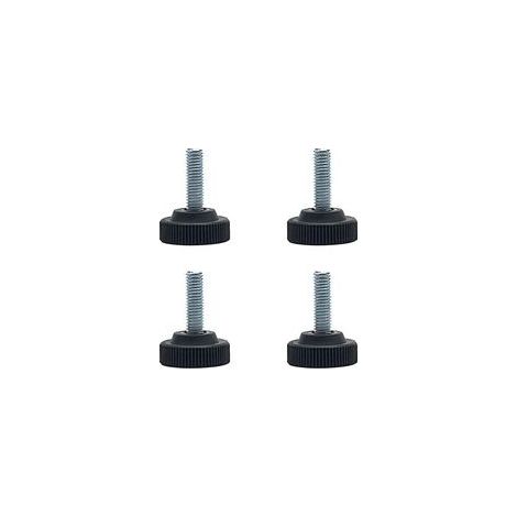 4 pieds de nivellement réglables, niveau de meuble, vis de nivellement de meuble, pieds de nivellement réglables avec filetage M8, vis de pied à base ronde pour pieds de machine
