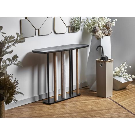 Mehrfarbige Akazien- und DM-Konsole 100 x 35 x 77 cm. 100 x 35 x 77 cm (1/3)