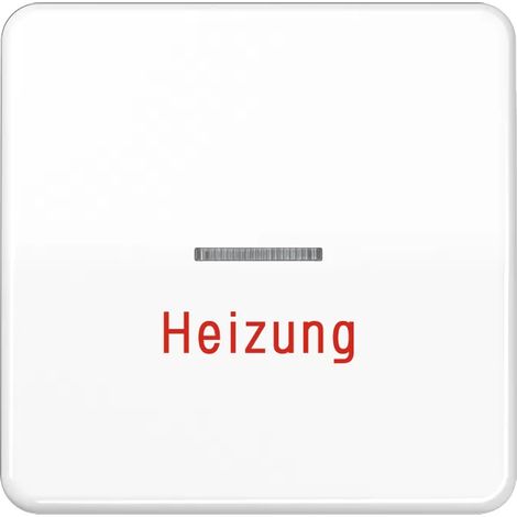 Jung Wippe 1fach mit Lichtleiter, Heizung, Duroplast, Serie CD, alpinweiß CD590HWW