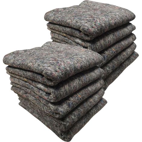 Couvertures de protection déménagement PRO 300 g/m² – lot de 10 – meuble, chantier, stockage