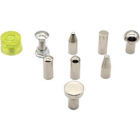 Kit de réparation de bosses avec pince de traction, 9 têtes de forme, débosselage sans peinture pour carrosserie de voiture (1/5)