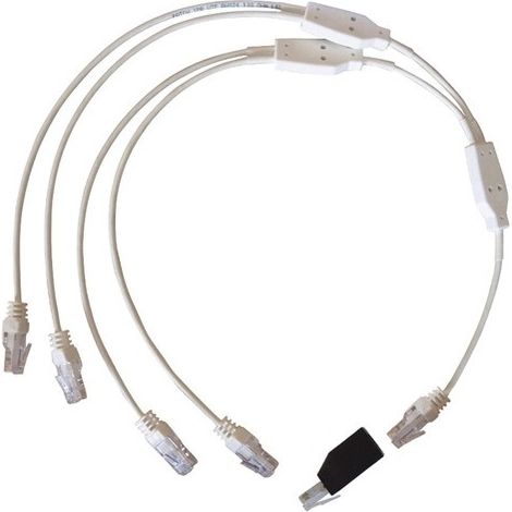 Michaud – Cordon RJ11 quadruple pour raccordement téléphone et réseau – Longueur 10m – Section 4x0.5mm² – Q293 (1/5)