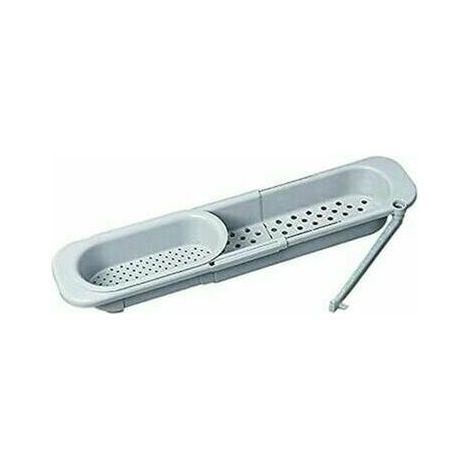 Support de rangement télescopique pour filtre, égouttoir d'évier (bleu-gris)-AquaForge (1/4)