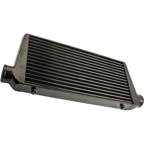 600 x 300 x 76mm 3 inch ALUMINIUM INTERCOOLER UNIVERSAL ALLOY UNIVERSAL BLACK