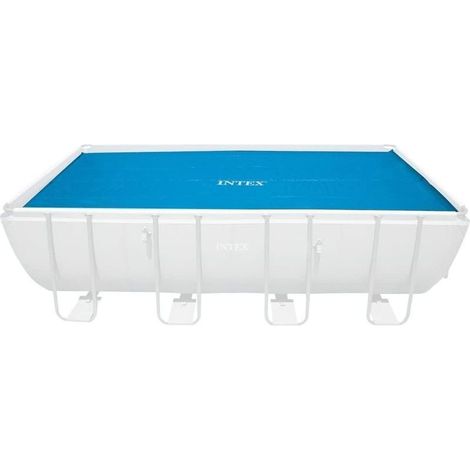 1 Bâche Solaire, 549x274 cm, Polyéthylène Bleu, 160 Microns, Pour Piscine Rectangulaire Ultra Frame (1/5)