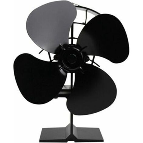 Wood stove fan, silent 4-blade thermal chimney fan for wood/fireplace/gas/pellet/log stoves (1/5)