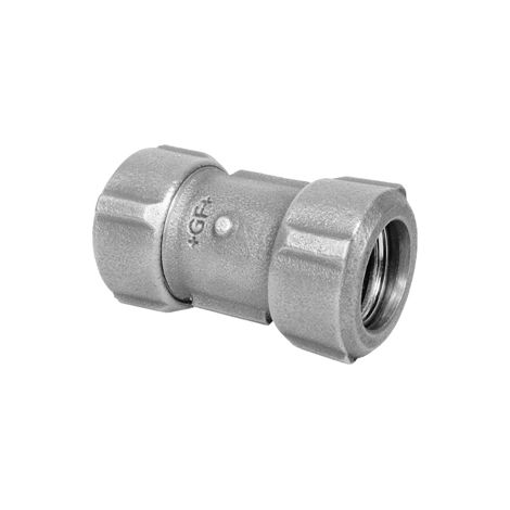 Primofit Kupplung, kurz, 3/8" für Stahlrohre, schwarz