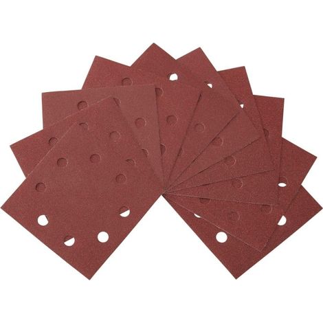 DEWALT - 1/4 feuille abrasive pour ponceuses vibrantes grain 320 - 8 perforations 115x115 mm (1/2)