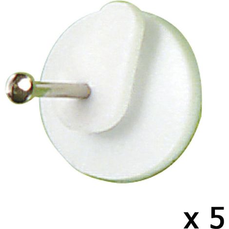 Appendiabiti Rotondo Grande (Blister 5 unità) Chiodo (1/2)