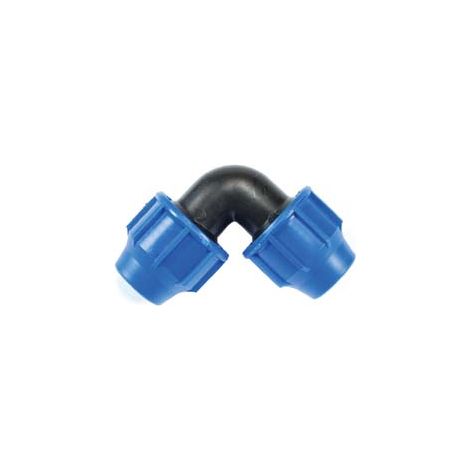 RACCORDO A COMPRESSIONE GOMITO 90  ° PN16- -  EE ¸ mm.40x40 - 5 pezzi