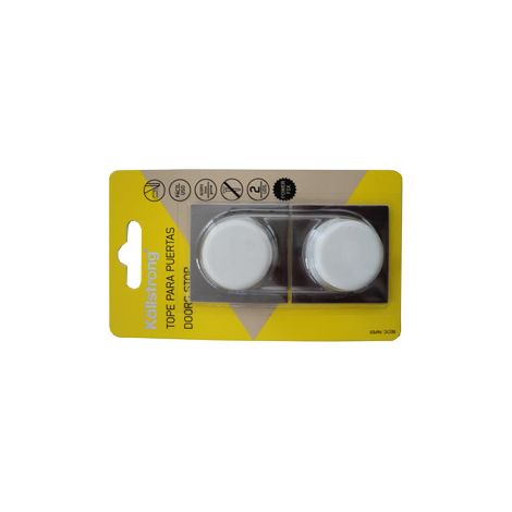 TOPE PUERTA ADH. BLANCO INOX