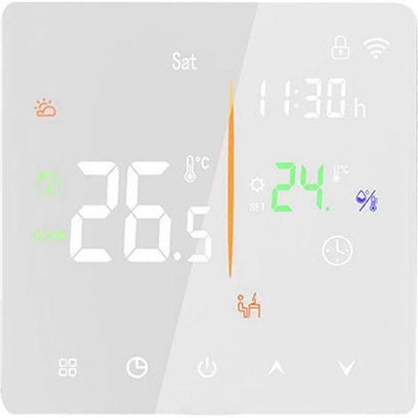 Thermostat intégré sans Wi-Fi 3A pour chauffe-eau/chaudière murale, commande tactile universelle intelligente avec minuterie B (1/5)