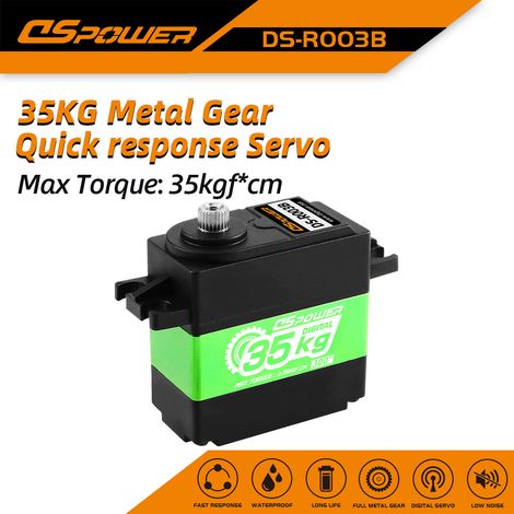 servomoteur étanche 35 kg 300° pour bras robotique, modèle réduit de monster truck, robot d'escalade, servomoteur en métal