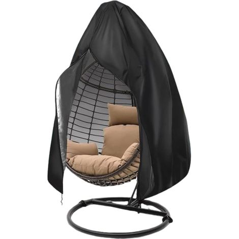 Housses de chaises de jardin empilables, protection extérieure 210D imperméable anti-UV et résistante au froid (chaise suspendue, 11 (1/5)