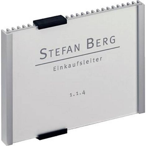 Insegna per porta moderna argento 149x105,5 mm (1/5)