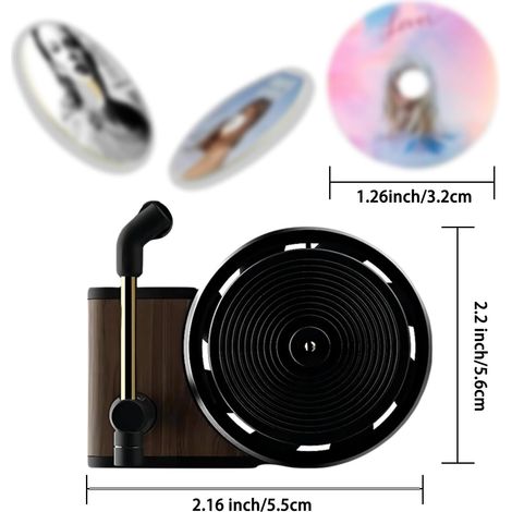 Clip de ventilation en forme de platine vinyle, désodorisant pour voiture en forme de pochette d'album de Tate Swift, accessoire idéal pour les mélomanes. Cadeau parfait pour les amateurs de musique.