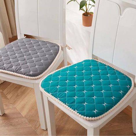 Galette De Chaise 45x43 Dehoussable, Coussins De Chaises Exterieures, AntidéRapant Lavable Coussins De SièGe De Chaise De Salle à (1/5)