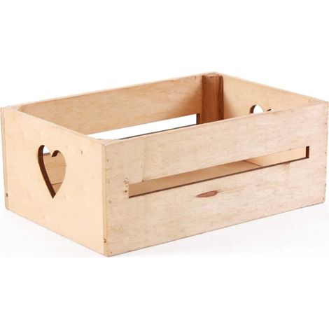 Cassetta in abete brunito, 22x15H9 cm (kit da 10)