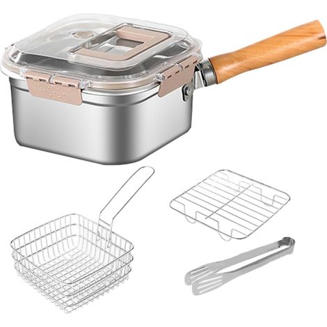 Friteuse En Acier Inoxydable,Friteuse Multifonction Grande Capacité En