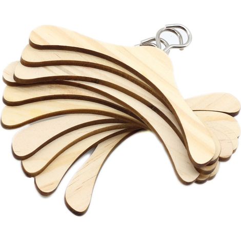 Cintres pour petites poupées en tissu, lot de 10, dimensions 12 cm, accessoire de rangement pour vêtements de poupée