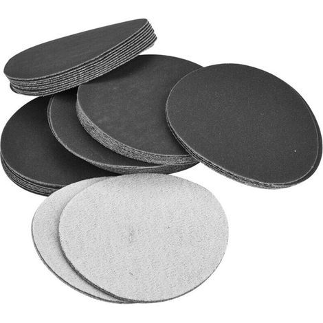 50pcs Crochet et boucle 75 mm Pander Disc de ponçage Papier en papier de papier de verre abrasif ( 400) (1/4)