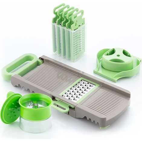 Coupe-légumes/spiraliseur et mandoline/râpe 6 en 1 avec s (1/5)