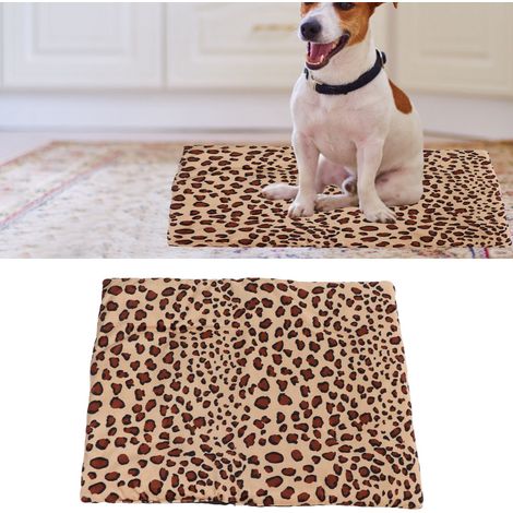 Coussin chauffant/couverture chaude USB, grande taille, lavable et pliable, coussin chauffant à trois niveaux de température réglable, imprimé léopard, 37x47cm. (1/5)