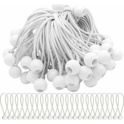 75er-Pack Bungee-Seile mit Kugeln – Ideal zum Sichern von Festzelten, Zelten, Bannern und Planen – INHHUB