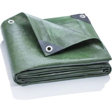 Lona verde para exteriores - Protección - 2x3m - 140g/m2 (1/5)