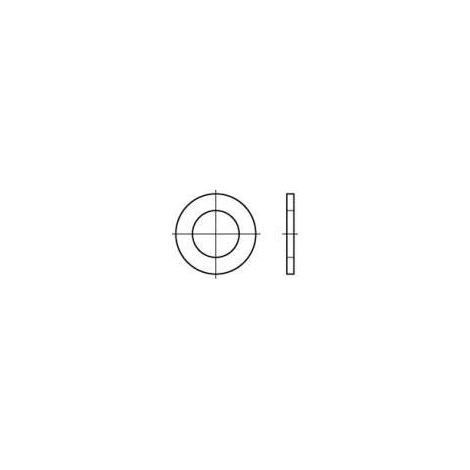 Rondelle 3.2 mm 6 mm Acciaio galvanizzato zinco 500 pz. TOOLCRAFT 106698