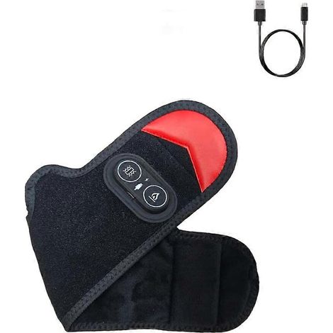 Rotlicht-Fußmassagegerät zur Schmerzlinderung. Heizkissen für den linken und rechten Fuß mit Massagefunktion und einstellbaren Wärmestufen. (1/5)