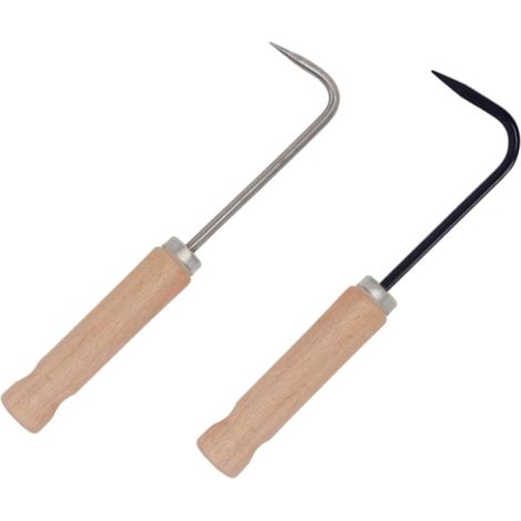 Wurzelentferner mit Holzgriff aus rostfreiem Edelstahl 25cm