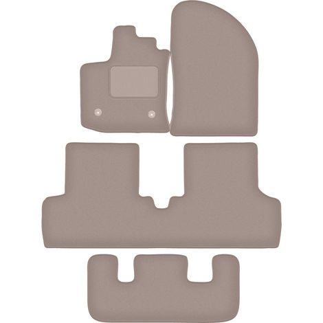 Tappetini auto in velluto per: Dacia Lodgy 7 posti (2012-) beige
