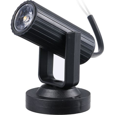Petit projecteur LED d'ambiance pour discothèque, bar, karaoké, mini-éclairage de scène, lumière karaoké intelligente noire (lumière chaude) (1/5)
