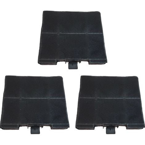SOS Accessoire Lot de trois filtres charbon 230X215X22 mm pour Hotte BOSCH 00705431, 11049701