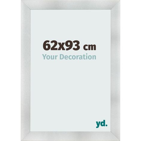 yd. - Cadre photo 62x93 - Aluminium Brosse - MDF - Pisa (1/5)