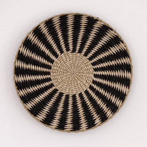 Panier mural Boho (noir, grand) (1/4)