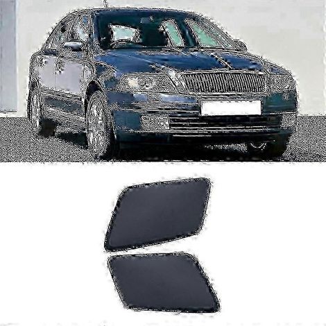 Tapa de la boquilla del lavafaros del parachoques delantero Skoda Octavia Mk2 2004 - 2008 1Z0955109 1Z0955110Black SZRH AS (1/4)
