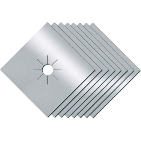 Tapis de Cuisinière à Gaz, 8 Pièces Protecteurs Pour Cuisinière à Gaz Double Épaisseur Réutilisables Antiadhésifs, Facile à Nettoyer (1/4)