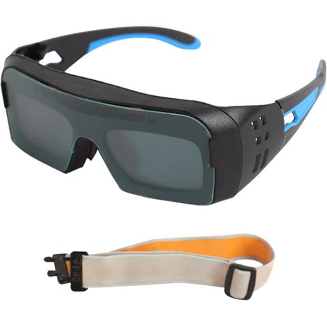 Lunettes de soudage à obscurcissement automatique à énergie solaire Lunettes de protection pour soudeurs Lunettes de soudage à l'arc sous argon (1/5)