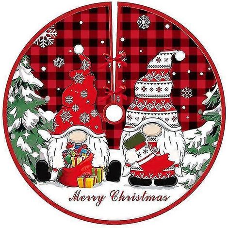 1 pieza Adorno de Navidad de Año Nuevo Regalos Navidad Natal 2022 Decoración 2023 Falda para árbol de Navidad Feliz Navidad Decoración para el hogar (1/5)