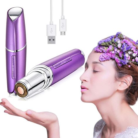 Épilateur Facial - Rechargeable Sans Fil - Pour Lèvre Supérieure Menton Joues Cou - Idéal Peaux Sensibles - 1 Pièce (1/5)