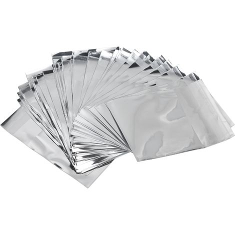 50Pcs Resealable Bags Waterproof Dustproof Effort Saving Reusable Durable Aluminum Foil Widely Used Smell Proof Bags6.5x6.5cm (1/5)
