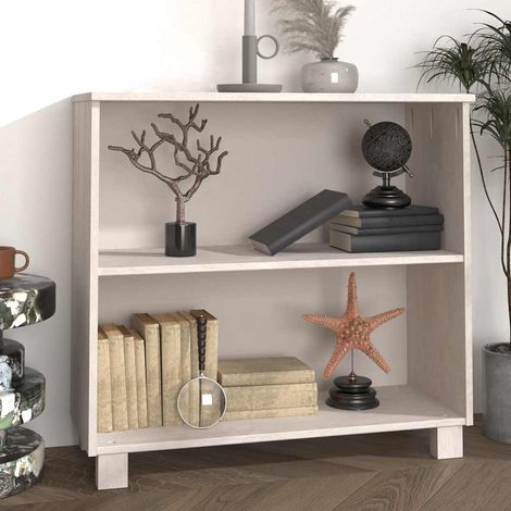 Aparador HAMAR madera maciza de pino blanca 85x35x80 cm (1/4)