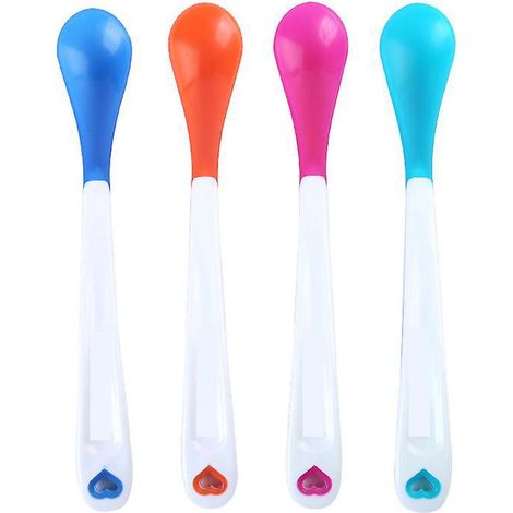lot De 4 Cuillres Soupe Avec Capteur De Chaleur White Hot, Multicolores (1/4)