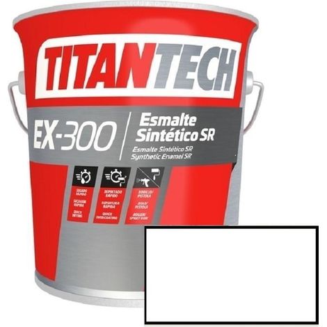 ESMALTE S/R EX300 BLANCO TITAN 566 4L. RAL 9016 TITANTECH