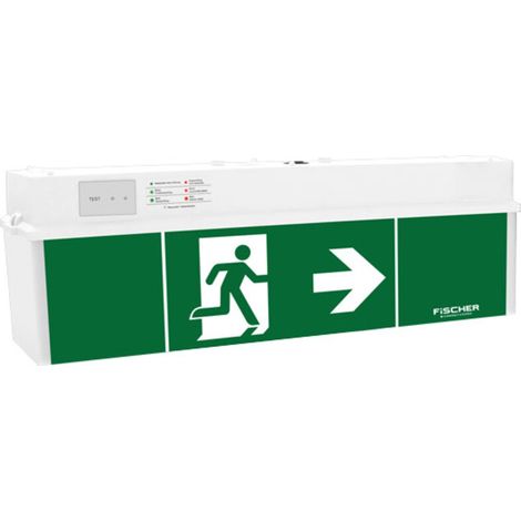 Fischer LED-Rettungszeichenleuchte 3/8h, 18m, IP54 ULU383AT2.V4