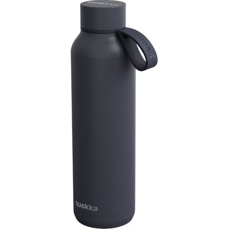 Quokka Solid con cinturino - Borraccia termica in acciaio inox da 630 ml con cinturino (Ardesia) (1/5)