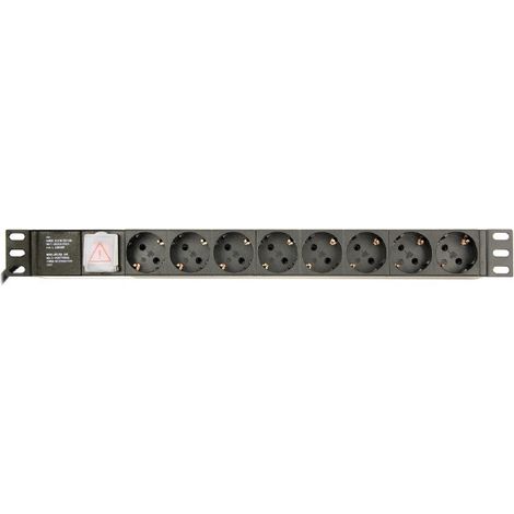 Gembird EG-PDU-014-C14 Mehrfachsteckdose 8 Steckdosen schwarz 3m (1/5)